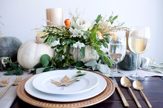 Elegant and Easy Thanksgiving Table Decorations Ideas ‎ ( (20)