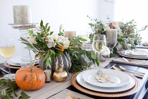 Elegant and Easy Thanksgiving Table Decorations Ideas ‎ ( (21)