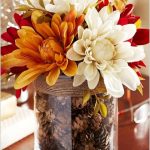 Vase with Mini Pinecones