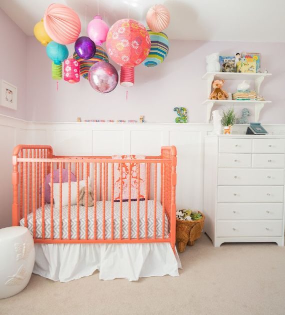 Chinese-lantern-design-ideas-nursery-transitional-with-light-pink-walls-little-girls-room-nursery-mobile