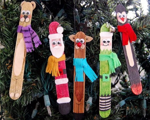 Cute and Fun Christmas Crafts for Kids ‎ with WOODEN STICKS ‎ (2)