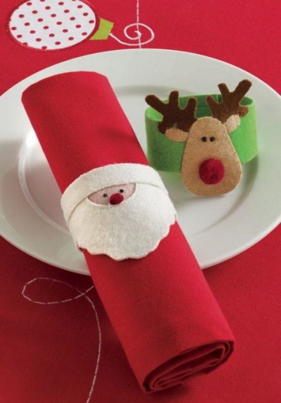 Homemade Christmas Napkin Ring ideas (3)