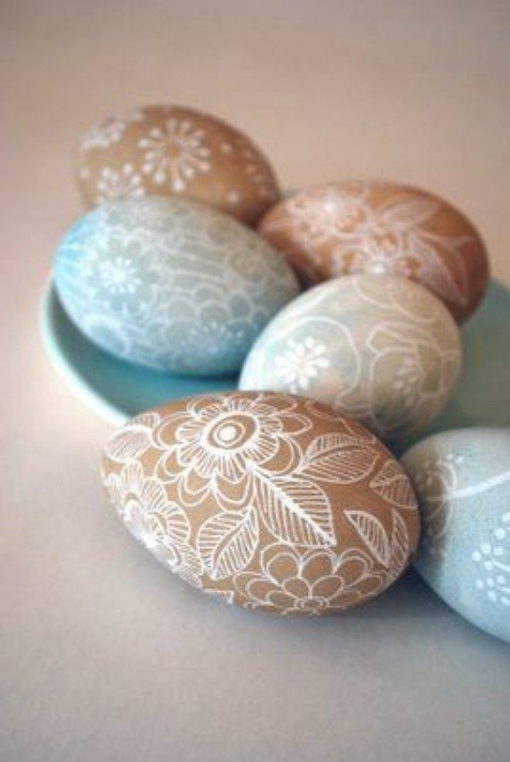 FLORAL EASTER EGGs Decorating‎