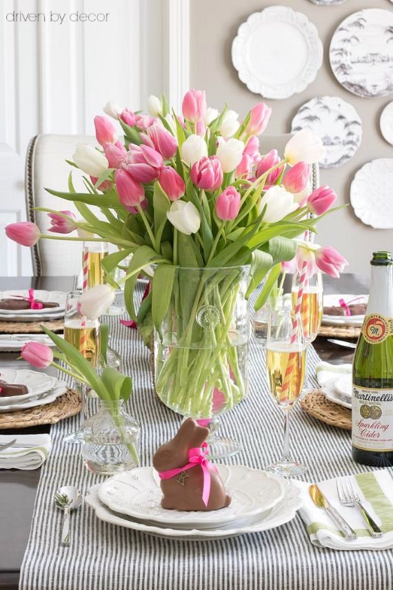tulip-flowers-easter-table-centerpiece