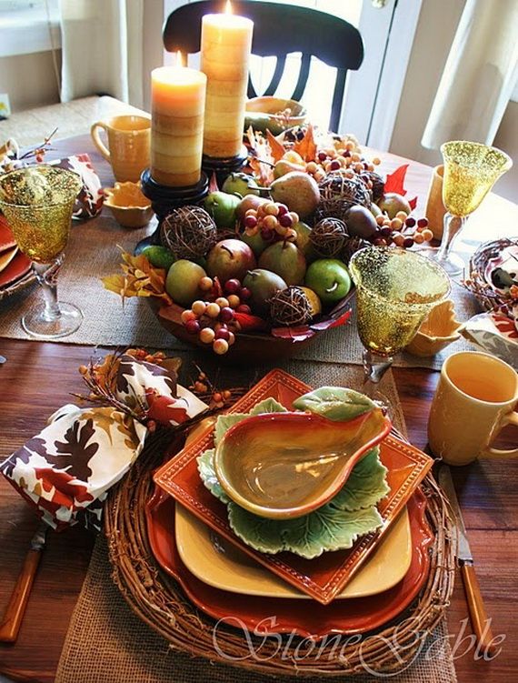 60 Beautiful Fall Table Setting Ideas For Special Occasions And Not ...