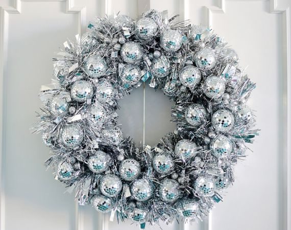 DIY Disco Ball Wreath (1)