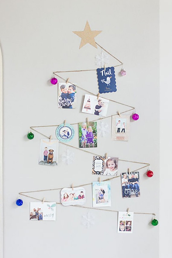 DIY Wall Christmas card Tree