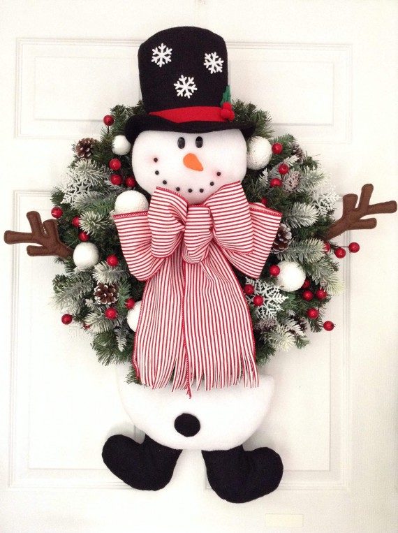 Friendly Snowman Front Door Greetings (1)