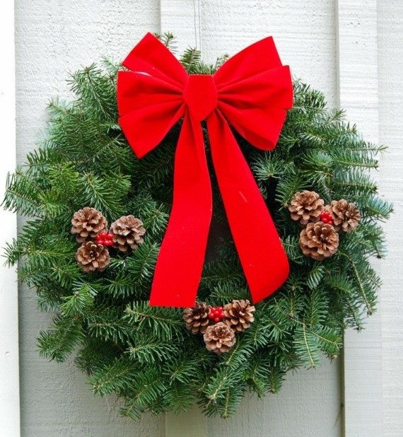 Old Fashion Christmas wreath (1)