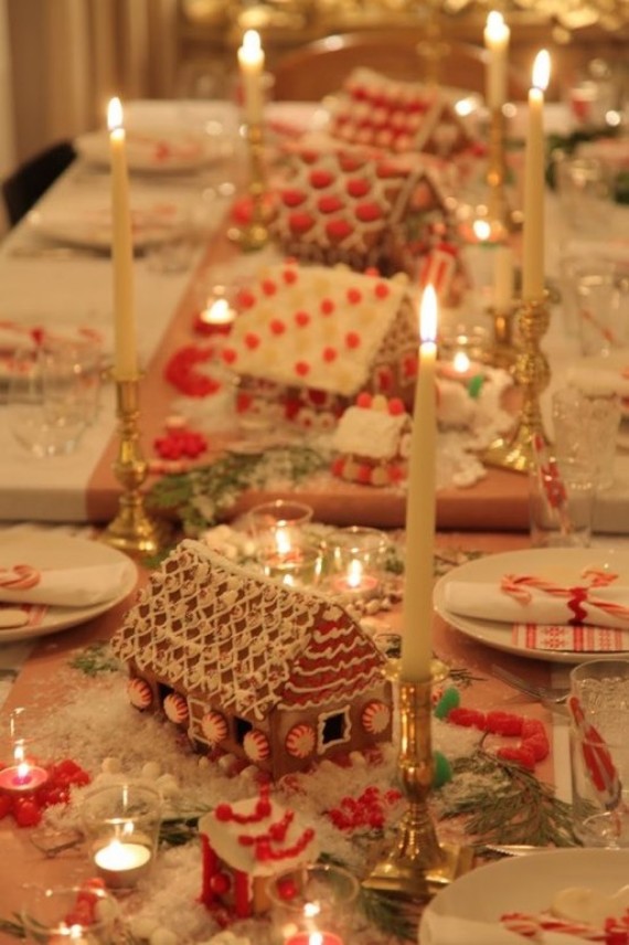 gngerbread house Christmas Tablescape 