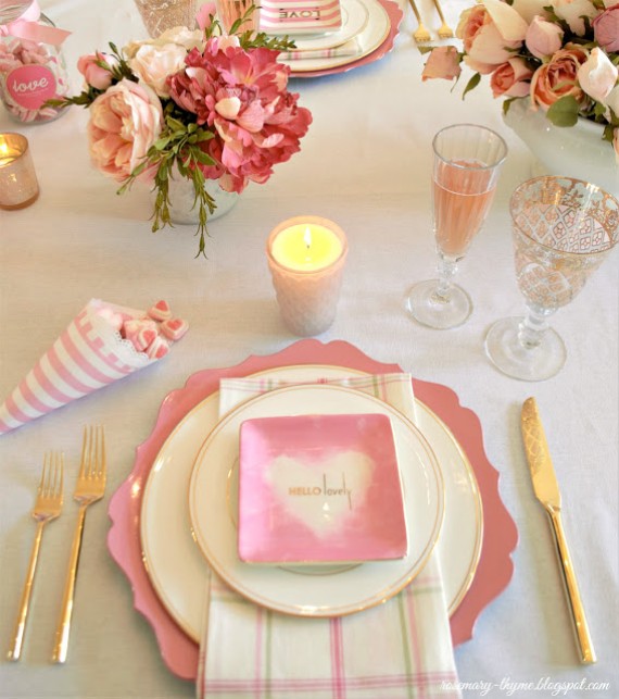 CHIC VALENTINE'S DAY TABLE FOR VALENTINE'S DAY 