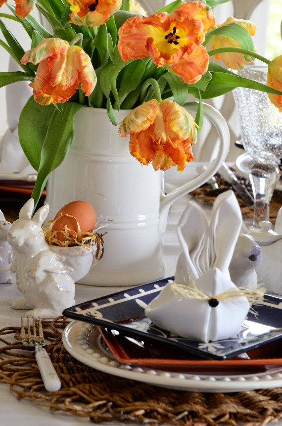 too-cute bunny napkins for your Easter table