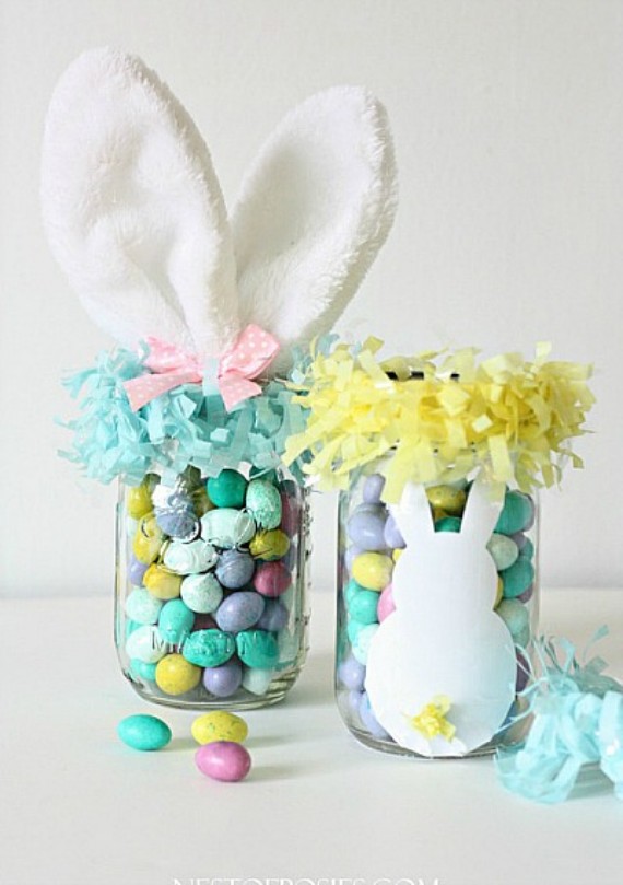 Easter Bunny and Fringe Jar