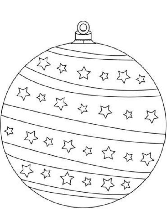 Christmas balls coloring pages -07