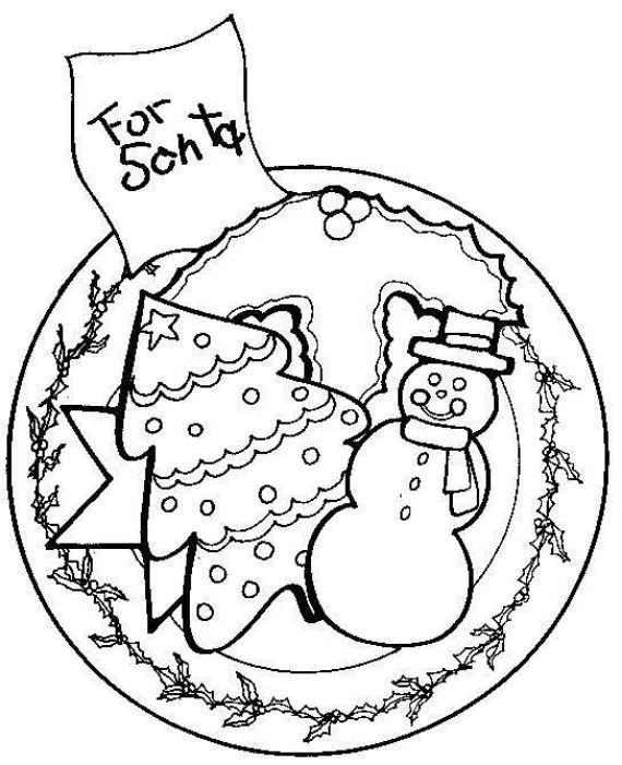 Christmas balls coloring pages -08