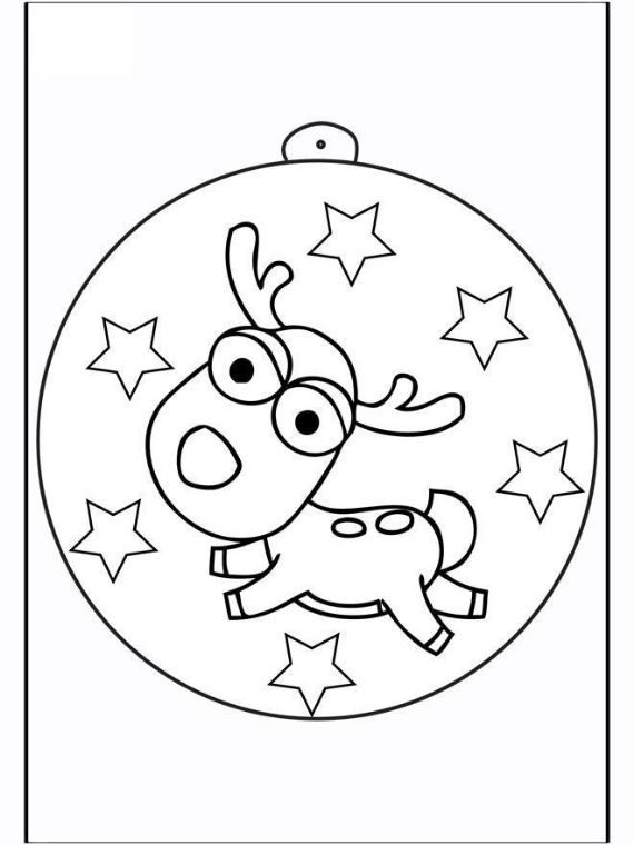 Christmas balls coloring pages -09