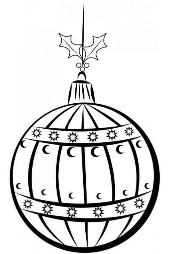 Christmas balls coloring pages -10