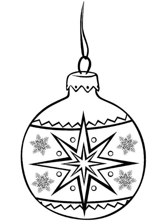 Christmas balls coloring pages -14