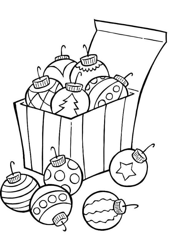 Christmas balls coloring pages -15