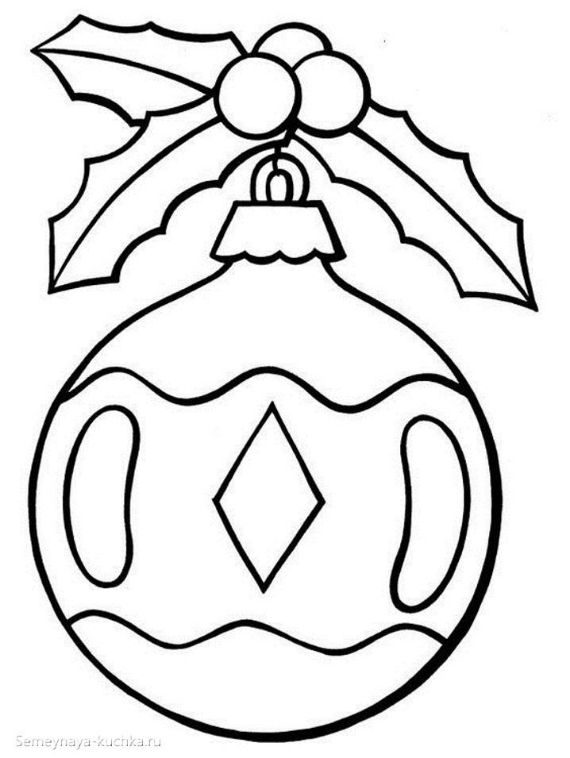 Christmas balls coloring pages -20