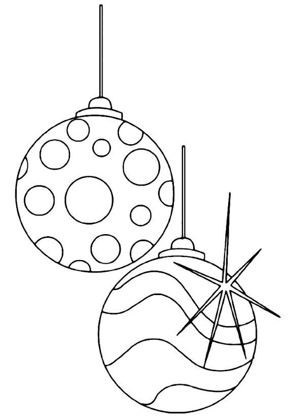 Christmas balls coloring pages 23