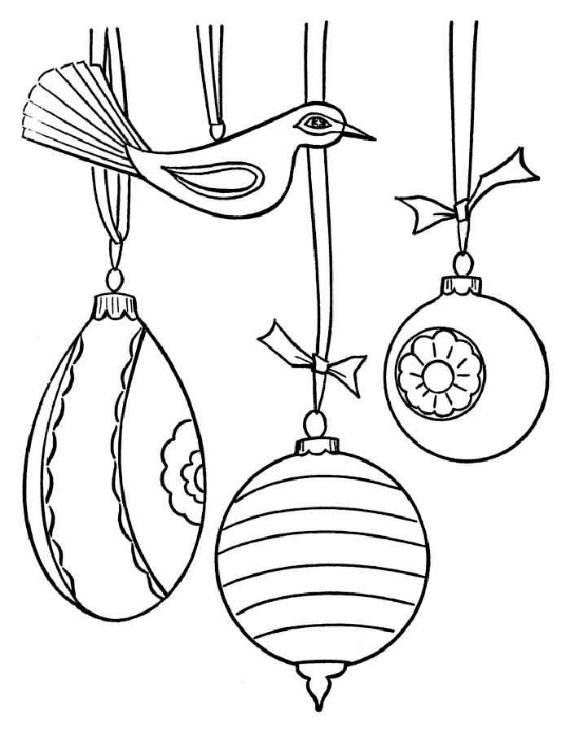 Christmas balls coloring pages -25