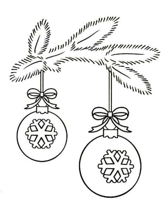Christmas balls coloring pages -27
