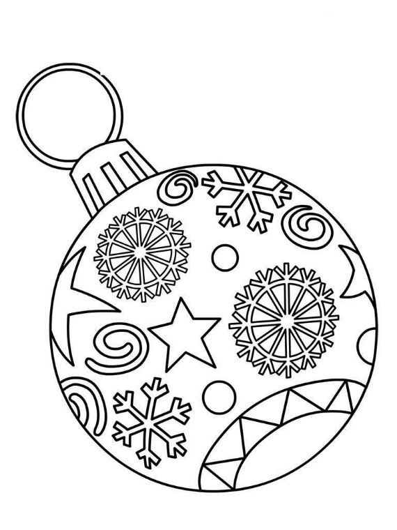 Christmas balls coloring pages -28