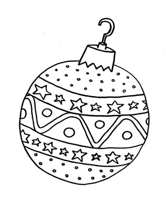 Christmas balls coloring pages -29