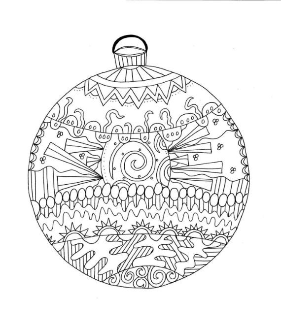 Christmas balls coloring pages -33
