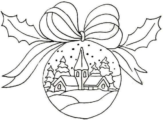 Christmas balls coloring pages -34