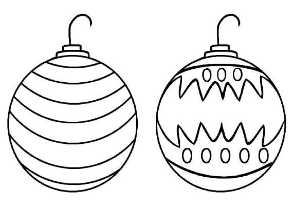 Christmas balls coloring pages -38