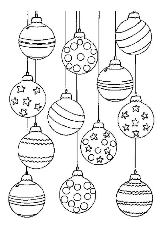 Christmas balls coloring pages 5