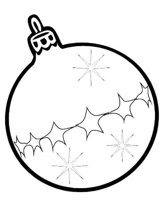 Christmas balls coloring pages -9