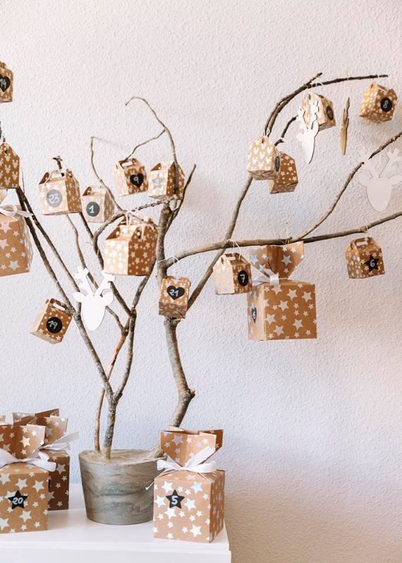 DIY ADVENT CALENDERS WITH CARDBOARD BOXES 4