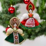 Porcelain Russian Doll Ornament Set