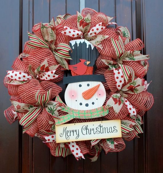 unique wreath for Christmas 19