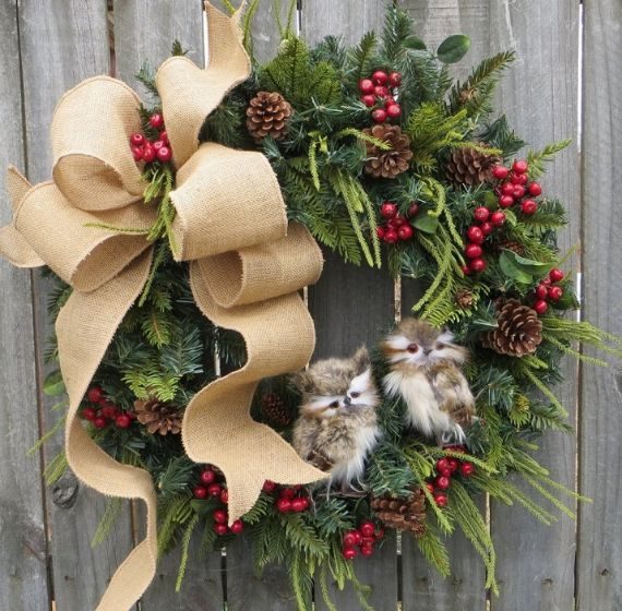 unique wreath for Christmas 39