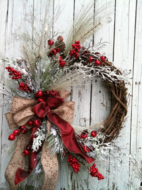 unique wreath for Christmas 40
