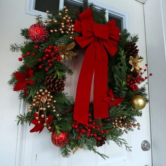 unique wreath for Christmas 43