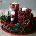 Simple DIY Holiday Cranberry Centerpiece