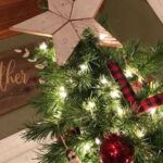 White Wooden Christmas Star Tree Topper