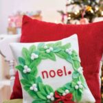 Christmas Mistletoe Cushion (1)