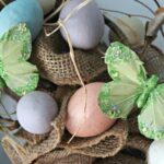 Burlap Easter Egg Wreath copy