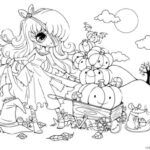 Halloween Coloring Pages Cute Witches 00002