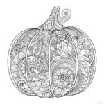 Halloween coloring pages for adults and talented children 21