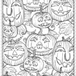 Halloween coloring pages for adults and talented children 211