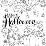 Halloween coloring pages for adults and talented children 22
