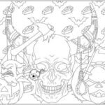 Halloween coloring pages for adults and talented children Skull Coloring Pages00001