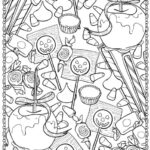 Halloween coloring pages for adults and talented children5-min